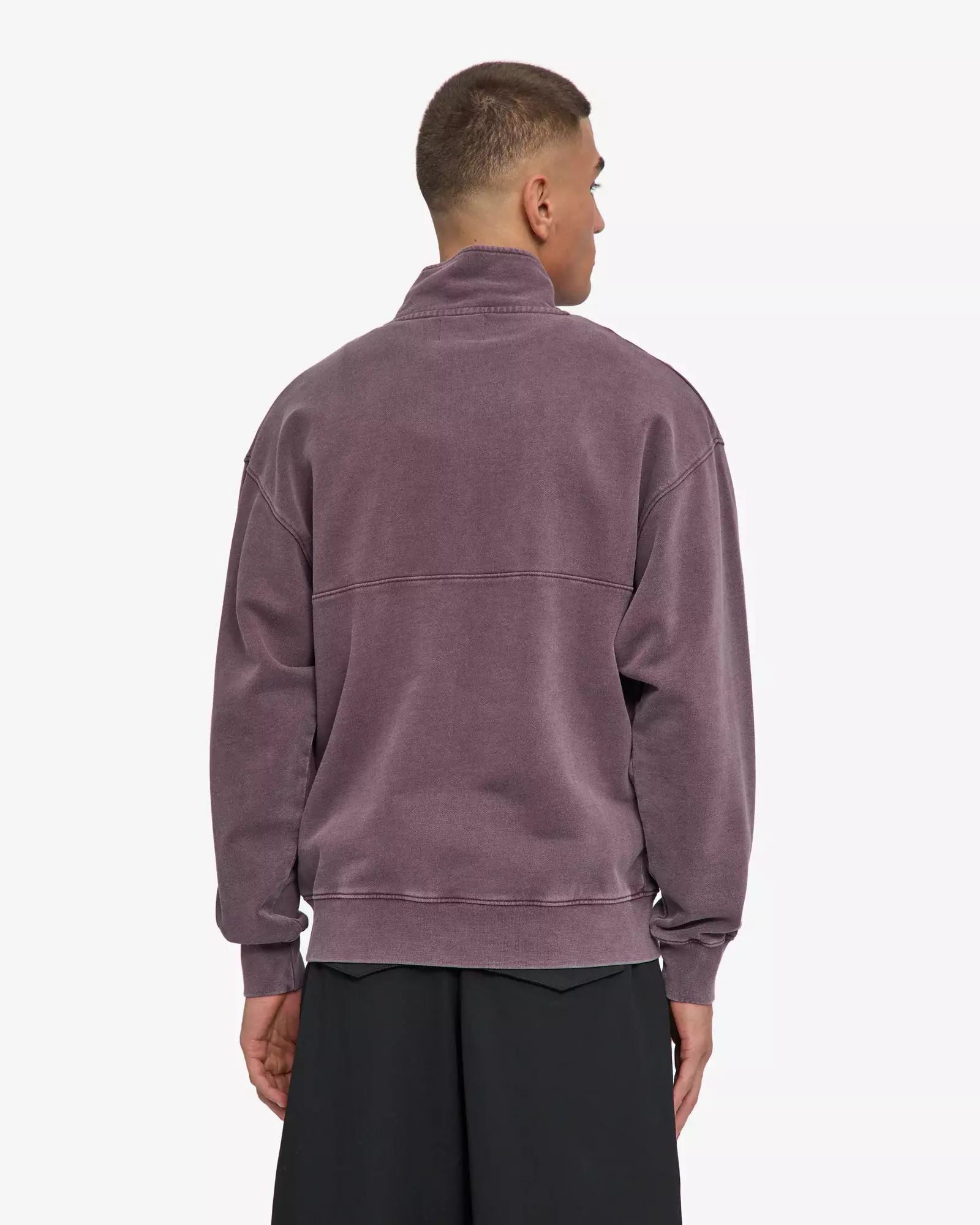 Colorful Standard Organic Quarter Zip Pullover Faded Grape
